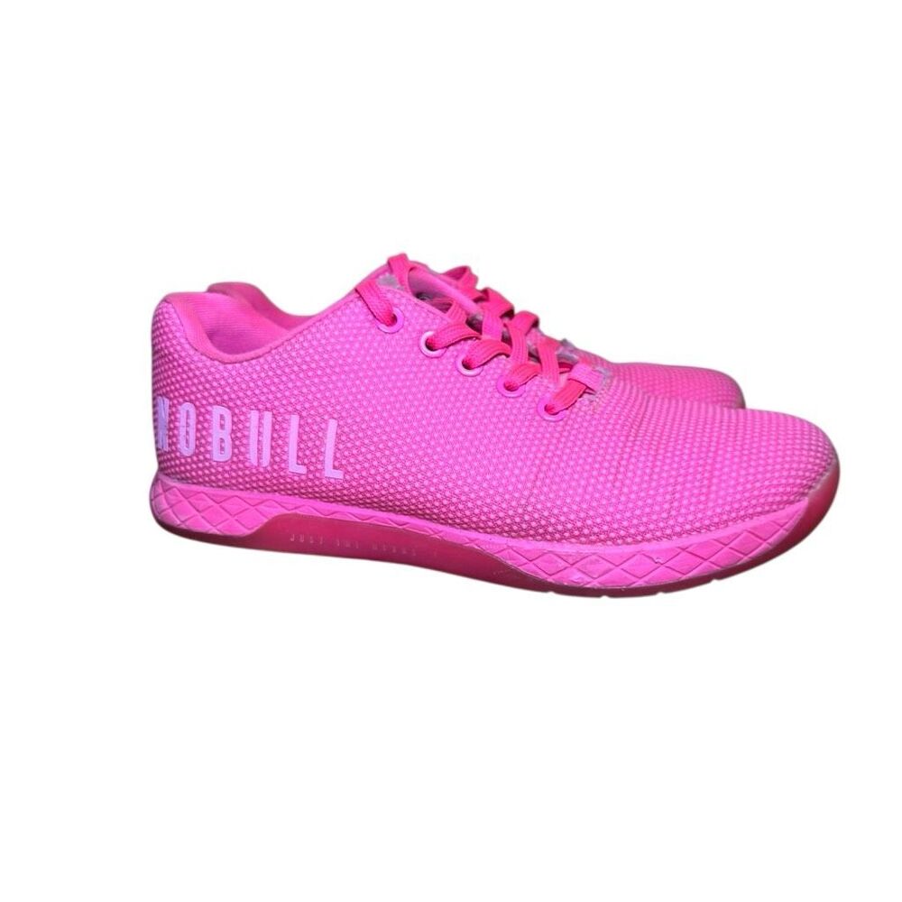 NoBull Low Top Trainer Shoes Pink Athletic Sneaker Womens Size 7.5